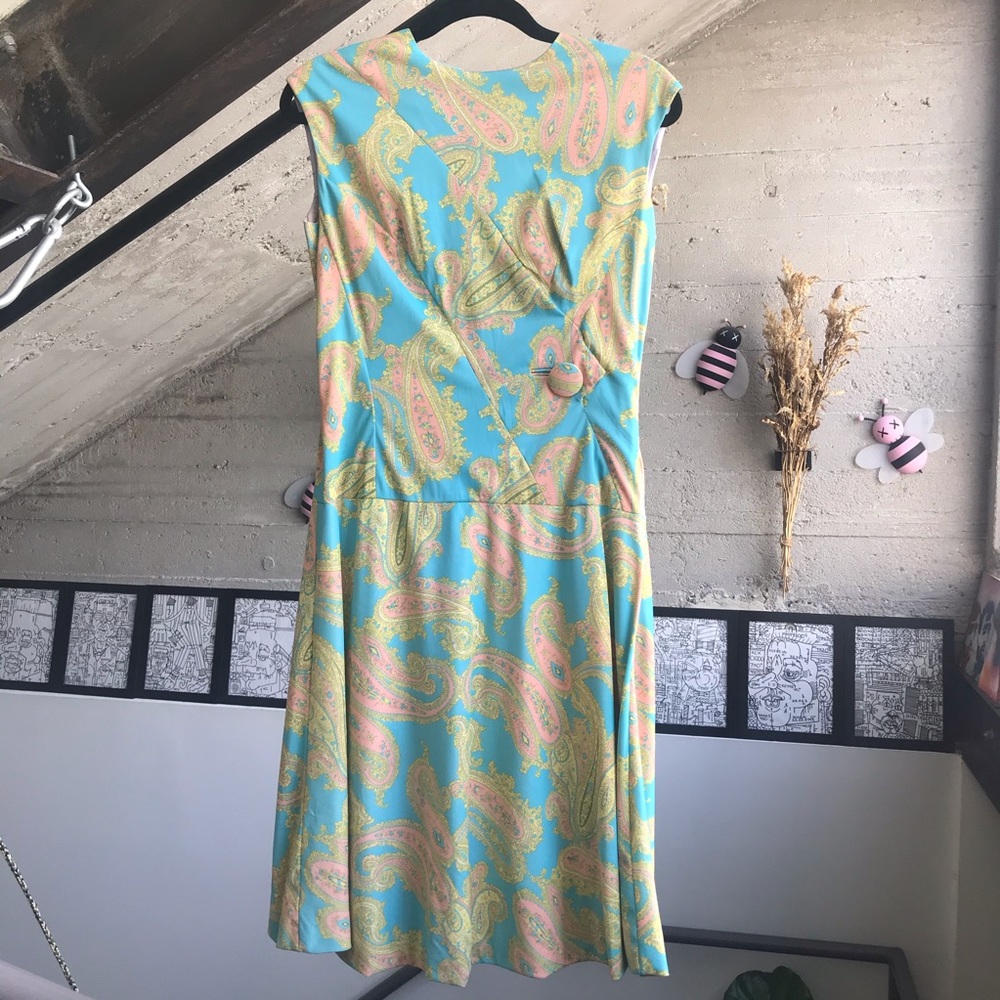 Vintage 1950’s Pastel Paisley Dress